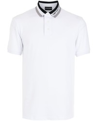 Emporio Armani Logo Stripe Trim Polo Shirt