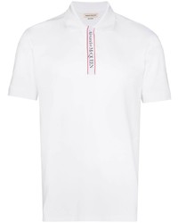 Alexander McQueen Logo Tape Short Sleeve Polo Shirt