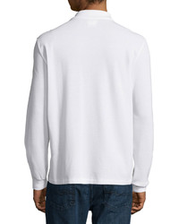 Lacoste Long Sleeve Classic Pique Polo White