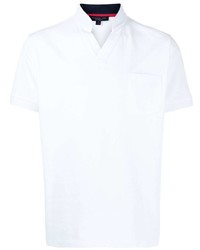 Shanghai Tang Mandarin Collar V Neck Polo Shirt