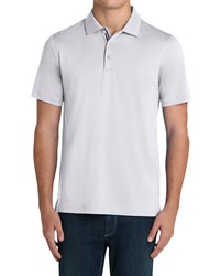 Bugatchi Mercerized Cotton Polo In White At Nordstrom