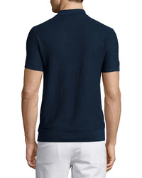 Michael Kors Michl Kors Textured Cottonlinen Polo Shirt