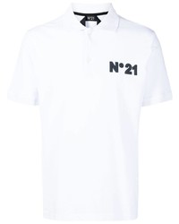 N°21 N21 Logo Patch Cotton Polo Shirt