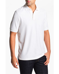 Nordstrom Regular Fit Pique Polo White Small