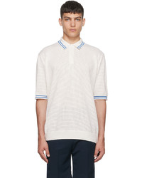 Manors Golf Off White Cotton Polo