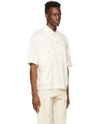 Winnie New York Off White Double Panel Polo