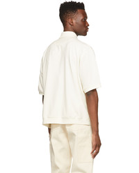 Winnie New York Off White Double Panel Polo