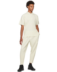 Homme Plissé Issey Miyake Off White Monthly Color June Polo