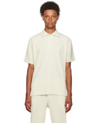 Homme Plissé Issey Miyake Off White Monthly Color June Polo