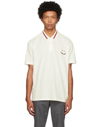Ps By Paul Smith Off White Red Happy Polo