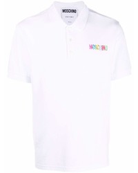 Moschino Painted Logo Print Polo Shirt