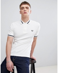 Fred Perry Reissues Single Tipped Polo In White