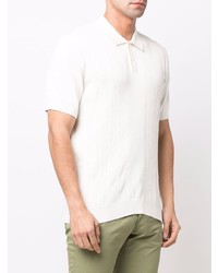Drumohr Ribbed Knit Polo Shirt