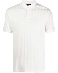 Emporio Armani Ribbed Short Sleeved Polo Shirt