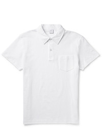Sunspel Riviera Cotton Mesh Polo Shirt