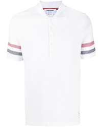 Thom Browne Rwb Stripe Cotton Polo Shirt