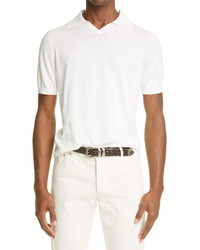 Brunello Cucinelli Short Sleeve Cotton Jersey Polo Shirt