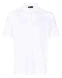Zegna Short Sleeve Cotton Polo Shirt