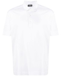 Z Zegna Short Sleeve Cotton Polo Shirt