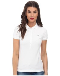Lacoste Short Sleeve Slim Fit Stretch Pique Polo Shirt Short Sleeve Knit