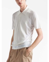 Prada Short Sleeved Wool Polo Shirt
