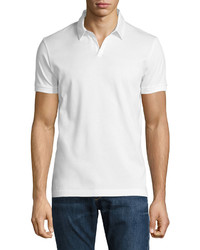 BOSS Single Jersey Polo Shirt White