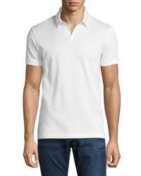 BOSS Single Jersey Polo Shirt White