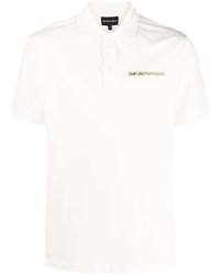 Emporio Armani Sketch Logo Cotton Polo Shirt