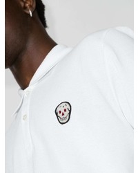 Alexander McQueen Skull Patch Cotton Polo Shirt