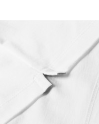 Brunello Cucinelli Slim Fit Button Down Collar Cotton Jersey Polo Shirt