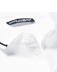 Dolce & Gabbana Slim Fit Contrast Tipped Cotton Piqu Polo Shirt