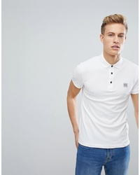 BOSS Slim Fit Logo Polo Shirt In White