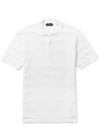 Incotex Slim Fit Panelled Pima Cotton Polo Shirt