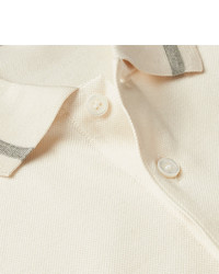 Brioni Slim Fit Silk And Cotton Blend Piqu Polo Shirt