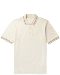 Brioni Slim Fit Silk And Cotton Blend Piqu Polo Shirt