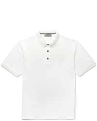 Canali Slim Fit Stretch Cotton Blend Piqu Polo Shirt