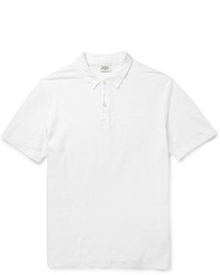 Hartford Slub Linen Fine Jersey Polo Shirt