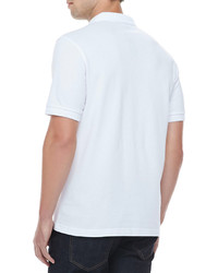 Fred Perry Solid Short Sleeve Polo Shirt White