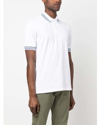 Brunello Cucinelli Stripe Detail Short Sleeve Polo Shirt