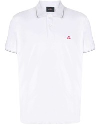 Peuterey Stripe Tipped Logo Polo Shirt