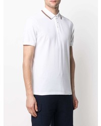 Brunello Cucinelli Stripe Trim Collar Polo Shirt