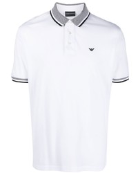 Emporio Armani Stripe Trim Polo Shirt