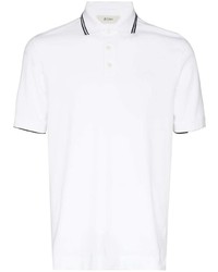 Z Zegna Stripe Trim Short Sleeve Polo Shirt