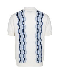 Twenty Montreal Swirl Stripe Knit Polo Shirt