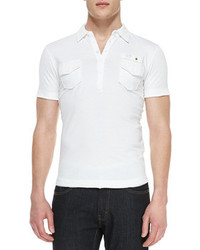 Diesel T Maya Jersey Polo Shirt White