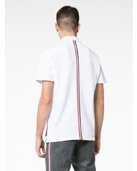 Thom Browne Tricolour Back Stripe Cotton Polo Shirt