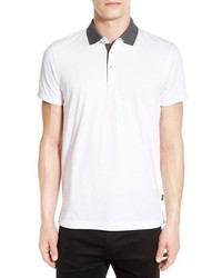 BOSS Trim Fit Contrast Collar Polo