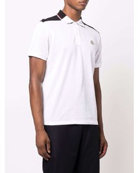 Moncler Two Tone Cotton Polo Shirt