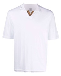 Eleventy V Neck Cotton Polo Shirt