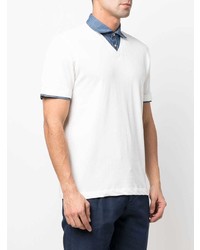 Eleventy V Neck Layered Polo Shirt